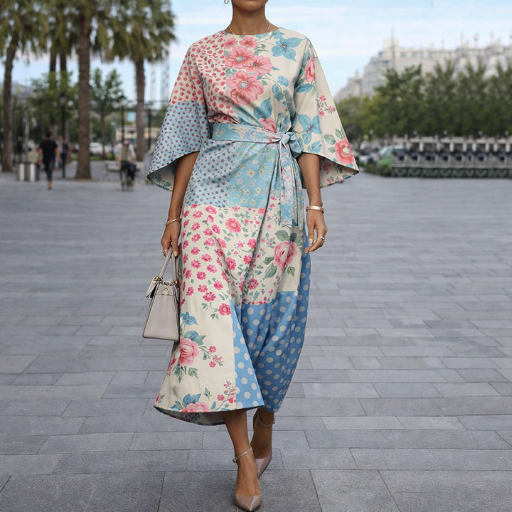 Moxlan | Elegant Floral Dress