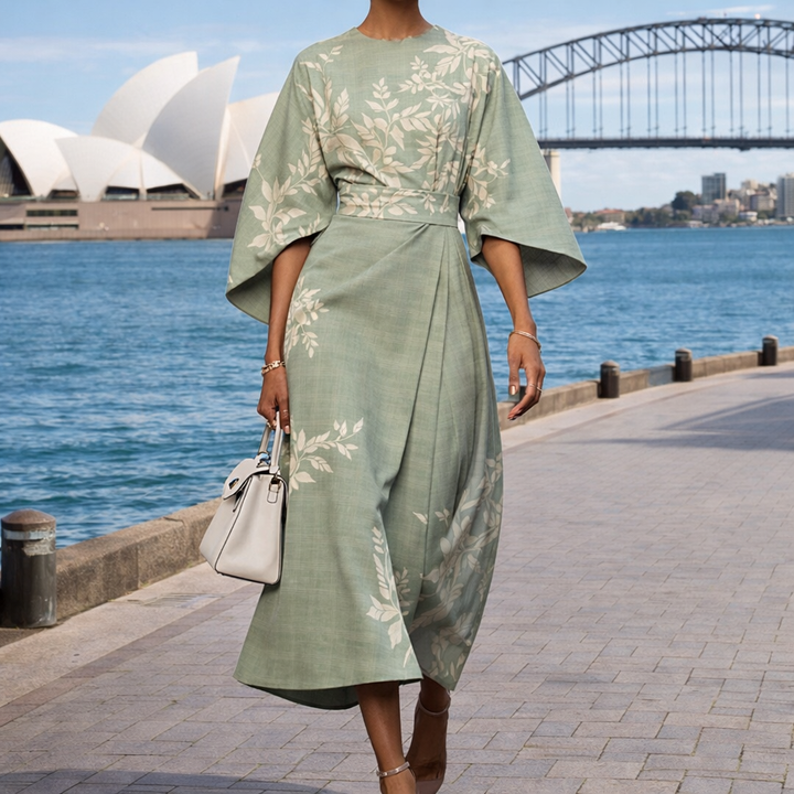 Moxlan | Elegant Floral Dress