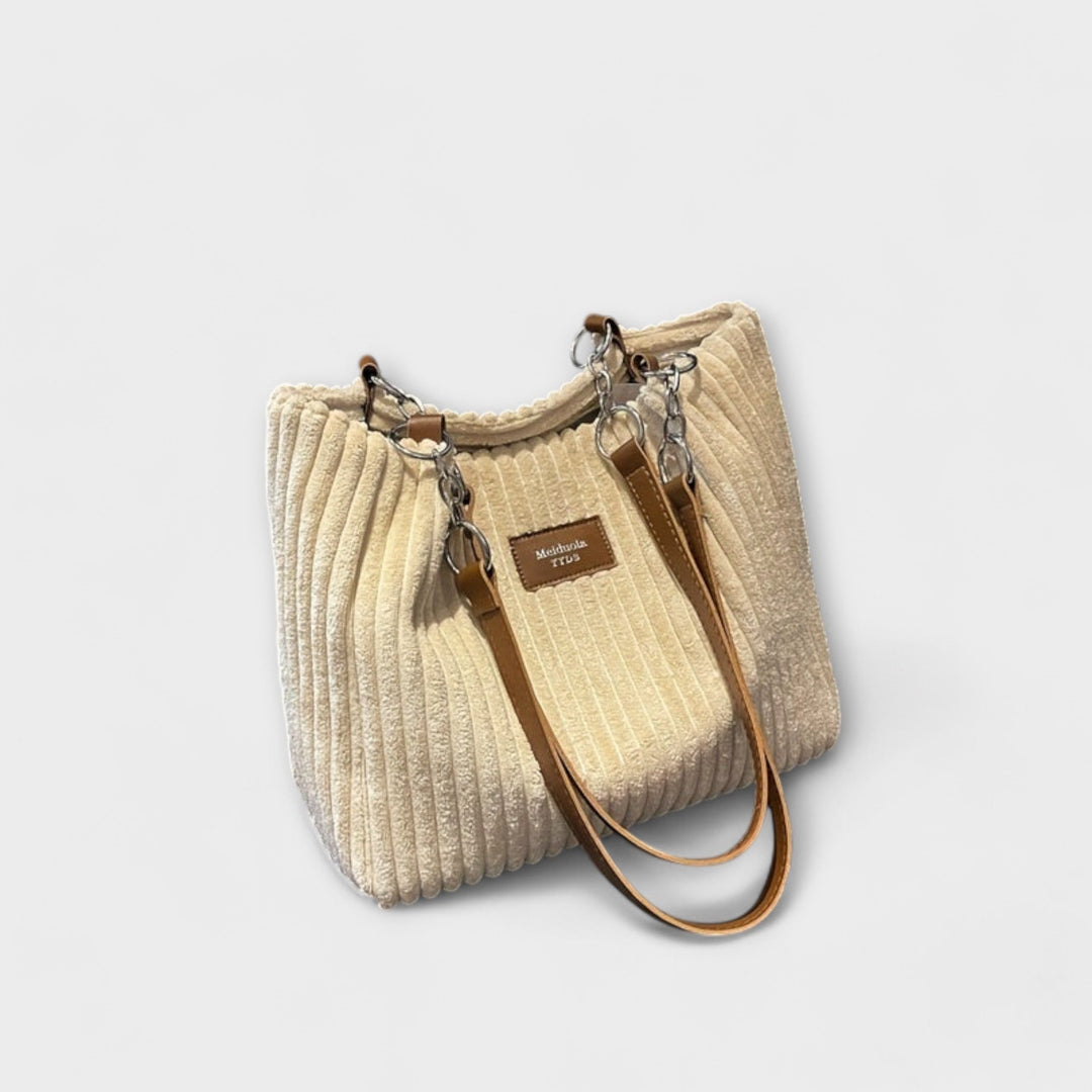 Olivia | Soft Cord Shoulder Bag