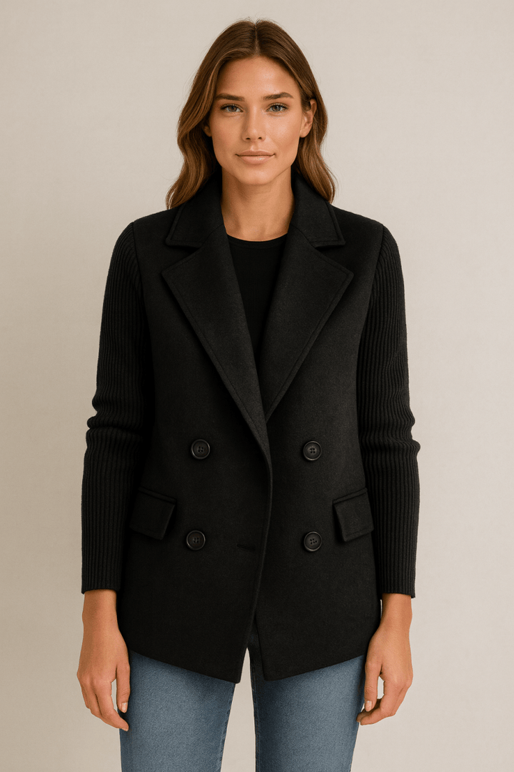 AMA | Blazer with Knit Sleeves