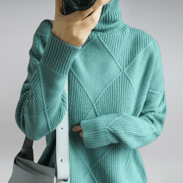 ISABELLE – ELEGANT TURTLENECK SWEATER FOR DAILY STYLE
