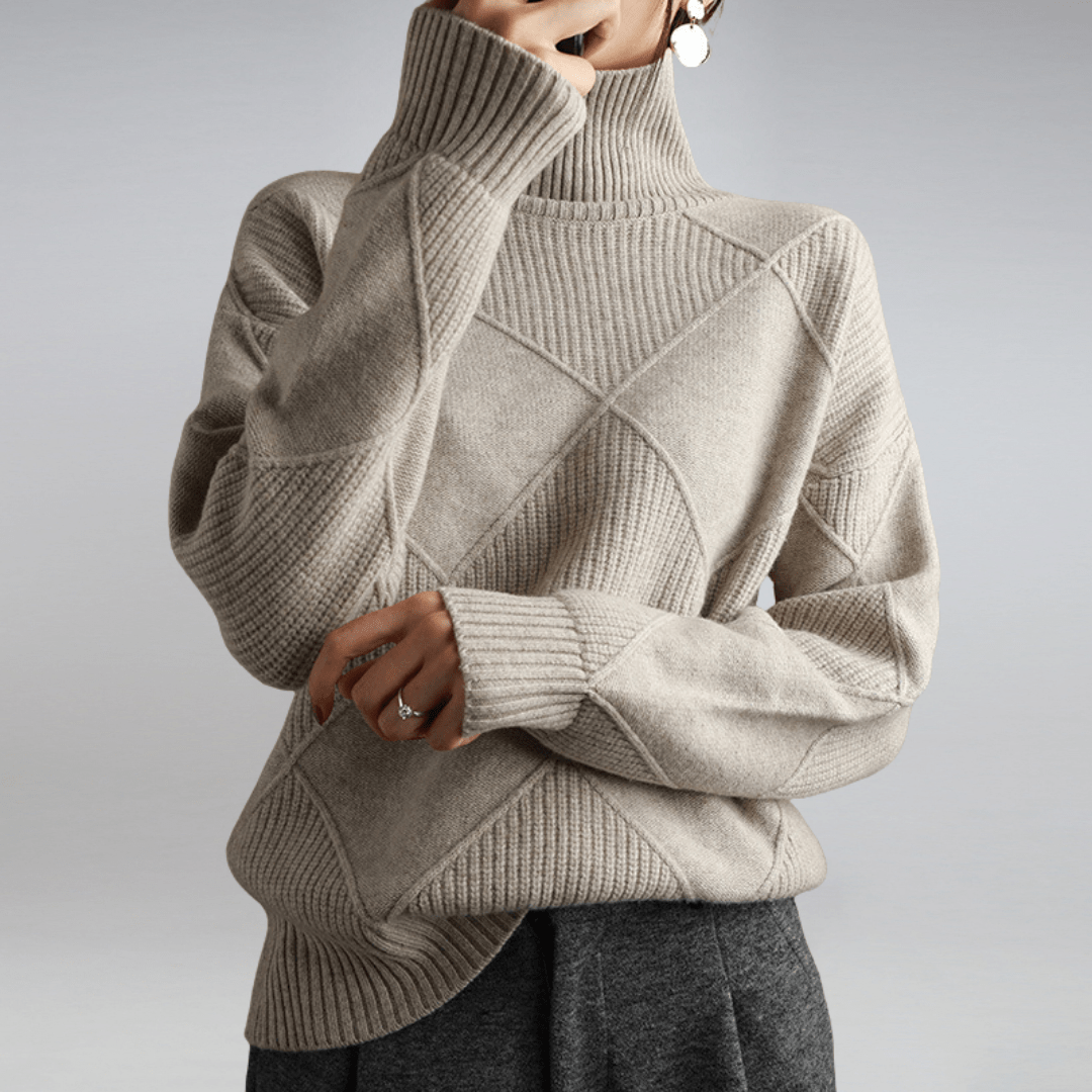 ISABELLE – ELEGANT TURTLENECK SWEATER FOR DAILY STYLE