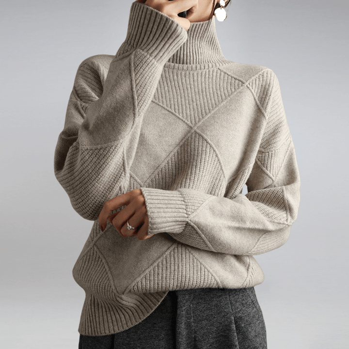 ISABELLE – ELEGANT TURTLENECK SWEATER FOR DAILY STYLE