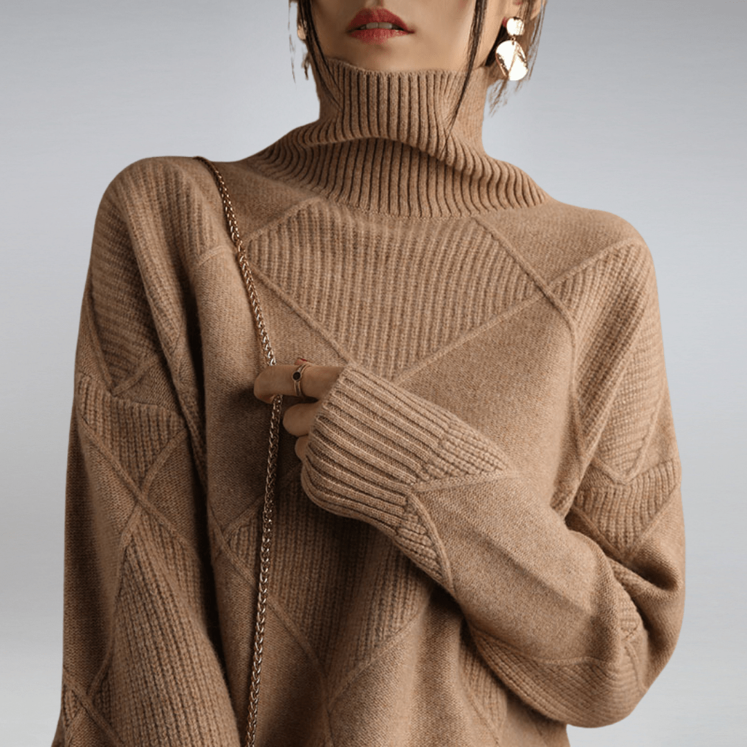 ISABELLE – ELEGANT TURTLENECK SWEATER FOR DAILY STYLE